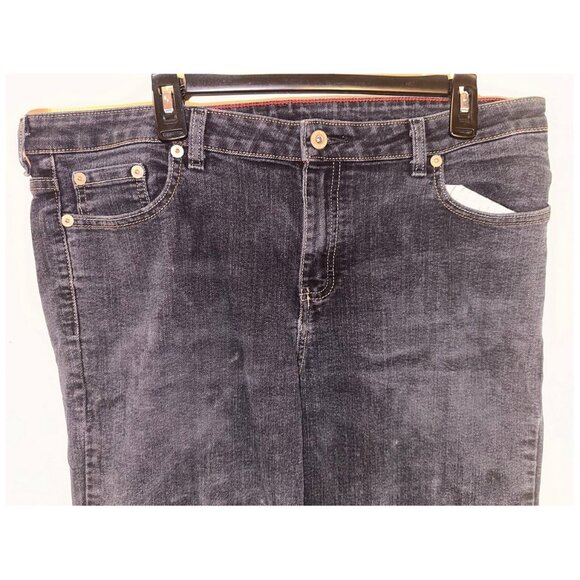 Dickies Relaxed Fit Boot Cut Leg Women's Midrise Blue Jeans Size 16TL #FD138DSW - Picture 3 of 7